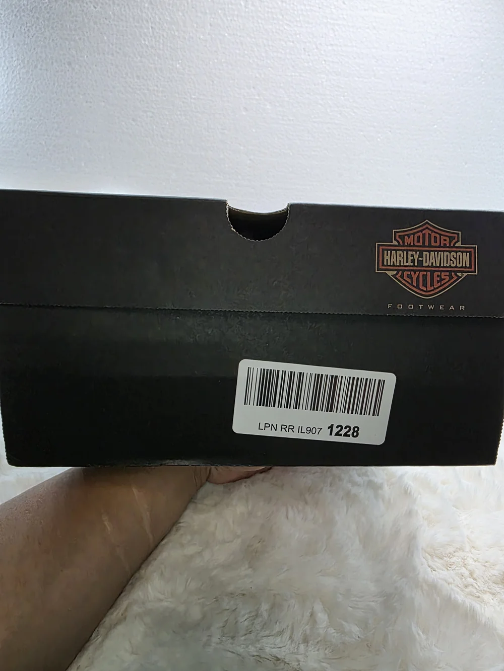 Harley‑Davidson Black Men's Leather Lace-Up Motorcycle Steel Toe Boots